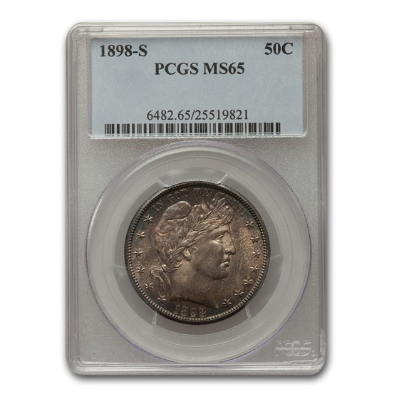 1898-S Barber Half Dollar MS-65 PCGS 1898-S Barber Half Dollar MS-65 PCGS